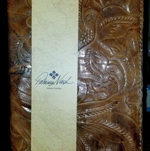 Patricia Nash metallic embossed leather journal